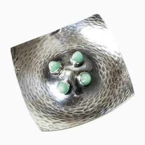 Silberne Mid-Century Brosche von Elis Kauppi, 1963