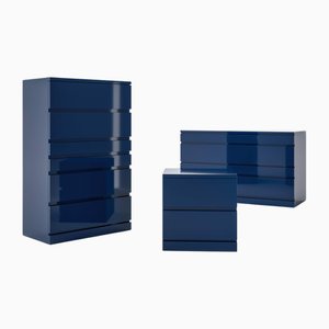 Deco Cabinets by Hiroyuki Tsugawa for Cassina, Set of 3