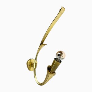 Minimalist Brass Theatre Wall Light by Gio Ponti, Italy, 1950s