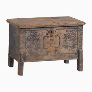 Antique Hand-Painted Wedding Chest, 1846