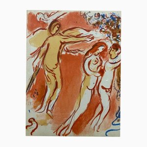 Marc Chagall, Adam and Eve Expelled from the Terrestrial Paradise, 1960