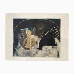 Georges Braque, Pitcher and Bird, Etching