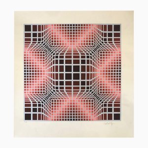 Victor Vasarely, Vorosh Arg, 1989, Silkscreen