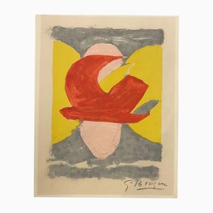 Georges Braque, Descent Into Hell, Plate 4, 1961, Lithograph