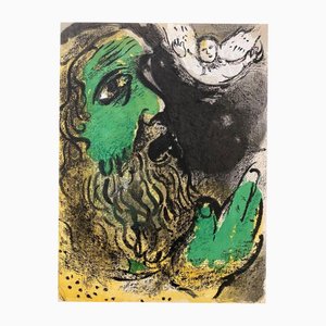 Marc Chagall, Job Praying, 1960, Lithograph
