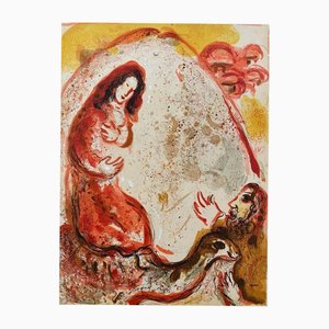 Marc Chagall, Rachel Steals Her Father's Idols, 1960, Lithograph