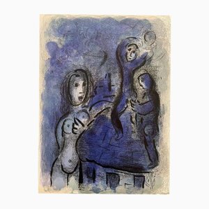 Marc Chagall, Rahab and the Spies of Jericho, 1960, Lithograph