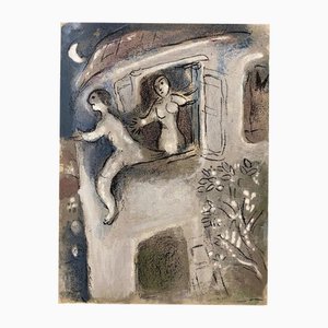 Marc Chagall, David Saved by Mical, 1960, Lithograph