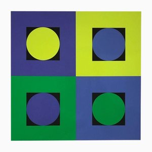 Genevieve Claisse, Geometric Composition, 1970s, Silkscreen