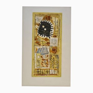 Roger Bissiere, Black Sun, 20th Century, Etching