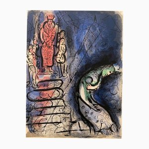 Marc Chagall, Ahasuerus Sends Vasthi Away, 1960, Lithograph
