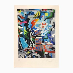 Mark Kostabi, Pop Quiz, 2014, Print