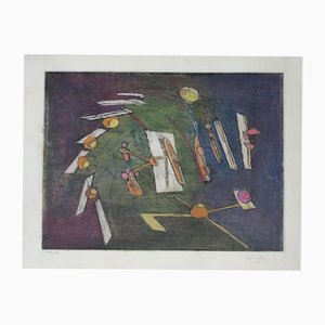 Roberto Matta, Pasaje y pareja sabia, 1964, Pastel