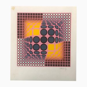 Victor Vasarely, Jenge, 20th Century, Silk-screen
