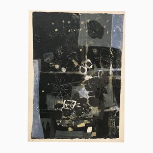 Antoni Clave, Feuille De Nuit, 20th Century, Lithograph