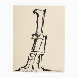 Fritz Wotruba, Homage to Hans Arp, Lithograph
