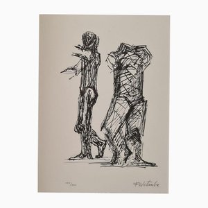 Fritz Wotruba, Erker Meeting 2, 1974, Lithograph