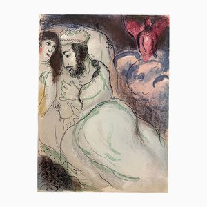 Marc Chagall, Sarah and Abimelech, 1960, Lithograph