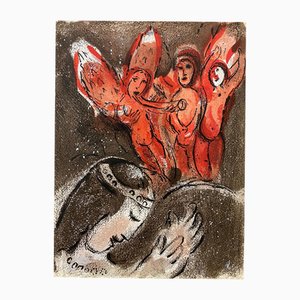 Marc Chagall, Sarah and the Angels, 1960, Lithograph
