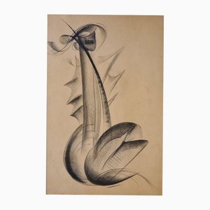 Jean Chauvin, Untitled, 1930, Charcoal Drawing