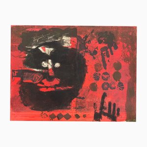 Antoni Clave, Guerrier Aux Etoiles, 20th Century, Etching