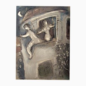 Marc Chagall, David Saved by Mical, 1960, Lithograph
