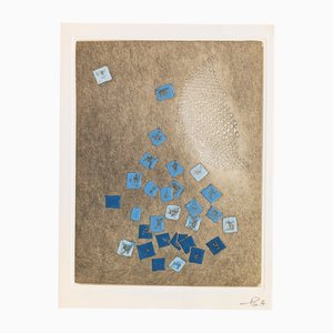 Arthur Luis Piza, Carte De Voeux Galerie Michel Paris, 20th Century, Engraving