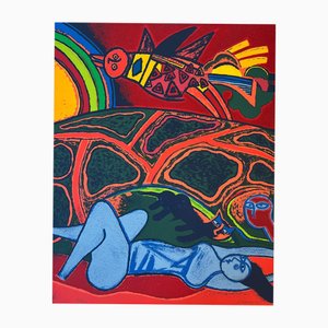 Guillaume Corneille, Great Rainbow Land, 1995, Lithograph