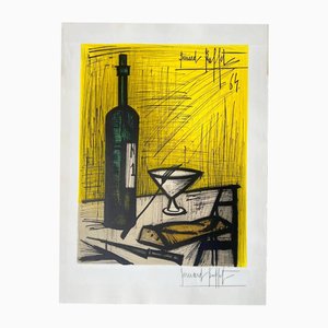 Bernard Buffet, Bread and Wine, 1964, Litografía