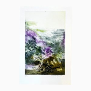 Zao Wou-Ki, Canto Pisan (Planche 7), 1972, Etching