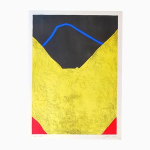 Giuseppe Santomaso, Red at the Corners, 1971, Lithograph