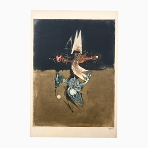Johnny Friedlaender, Birds, 20th Century, Engraving