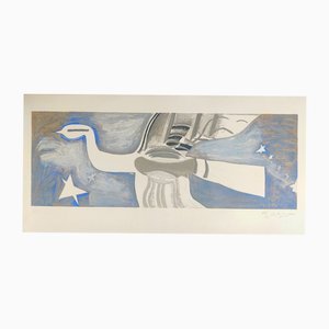 Georges Braque, Large Blue Bird, 1956, Lithograph