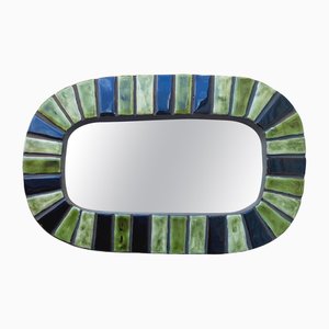 Green Oval Mirror, 1950s