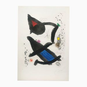 Joan Miró, King David, 1972, Etching