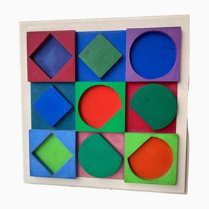 Victor Vasarely, Beryl Negative, 1967, Painted Wood