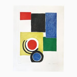 Sonia Delaunay, Polychrome Composition, 1970, Etching