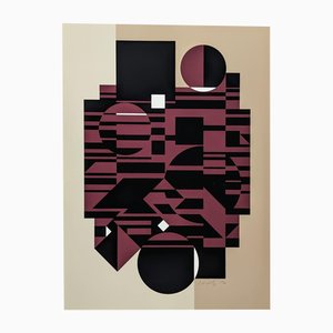 Victor Vasarely, Elbrouz, 1983, Silkscreen