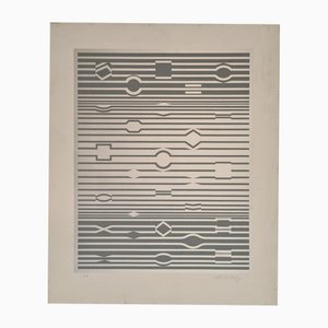 Victor Vasarely, Mar Kab, 20th Century, Silk-screen