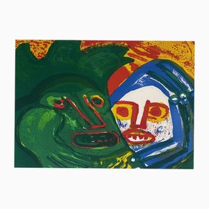 Bengt Lindström, Friends, 1978, Lithograph