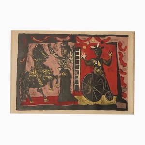 Antoni Clave, Circus Parade, 20th Century, Lithograph