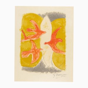 Georges Braque, Descent Into Hell, Plate 3, 1961, Lithograph