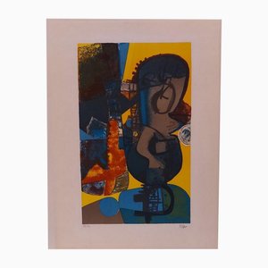 Maurice Estève, Administrative Lunar, 1966, Lithograph