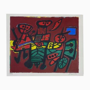 Guillaume Corneille, Tribe, 1992, Lithograph