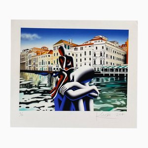 Mark Kostabi, Brink Awakening, 2014, Silk-screen