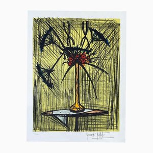 Bernard Buffet, Umbels and Irises, 1990s, Lithograph