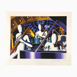 Mark Kostabi, Untitled, 2014, Silk-screen