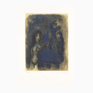 Marc Chagall, Rahab and the Spies of Jericho, 1960, Lithograph