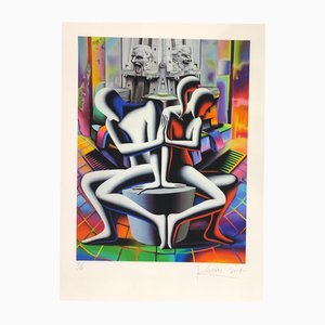 Mark Kostabi, Untitled, 2014, Silk-screen
