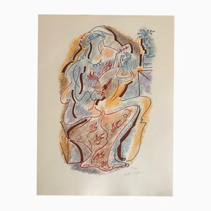 André Masson, Sonnets by Louise Labé, 1972, Lithograph
